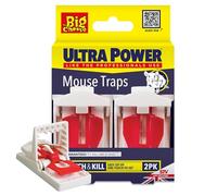 Les pièges à souris Big Cheese Ultra Power (appâtés, faciles à installer, souris à tuer, résultats rapides garantis) (paquet de 2)