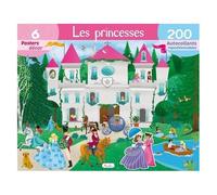 Les Princesses - 6 Posters Décor, 200 Autocollants Repositionnables