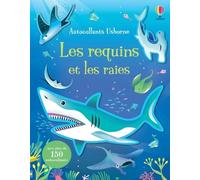 Les requins et les raies - Autocollants Usborne - Dès 3 ans - Jane Bingham - Usborne - broché - Document jeunesse