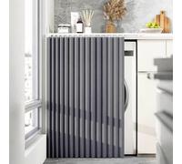 Les Rideaux Anti-poussière sur Mesure avec Rails sont faciles à Installer et conviennent aux armoires-Gray- W80cmxH100cm