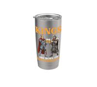 Les rois sont nés le 18 septembre Joyeux anniversaire aux buveurs de bière Gobelet isotherme en acier inoxydable double paroi