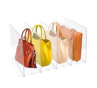 Les-Theresa Séparateurs D'étagères, Séparateur pour Armoire avec 5 Intercalaires, Séparateur de Sac à Main, Séparateur de Placarden en ABS, pour Armoire Chambre Cuisine, Separateur Vetement, Sacs