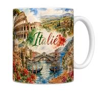 Les trésors d'érable Mug Italie Céramique 330 ml | Colisée, Venise, Amalfi
