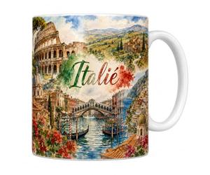 Les trésors d'érable Mug Italie Céramique 330 ml | Colisée, Venise, Amalfi