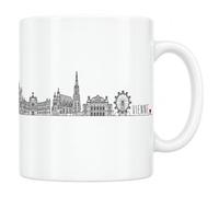 Les trésors d'érable Mug Vienne Épure - Skyline au trait - Céramique 330 ml
