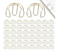 Les Trombones 50 Pièces Clips Métal Forme De Casque Audio Fantaisie | Fournitures bureau papier Pour Enseignant, Étudiant, Bureau, École, Boîte, Organisateur, Armoire, Tiroir Et Papeterie