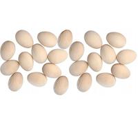 Les œufs en Bois, Simple, découpage, pour la décoration 60x40mm - La Taille d’Un œuf de Canard ou Plus Grand œuf de Poule - Parfait pour Les Pâques