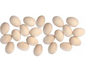 Les œufs en Bois, Simple, découpage, pour la décoration 60x40mm - La Taille d’Un œuf de Canard ou Plus Grand œuf de Poule - Parfait pour Les Pâques