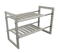 LESAUDACES Meuble Sous-Evier 70*26*38cm Support d'évier de cuisine multifonctionnel extensible à deux niveaux Pratique et beau