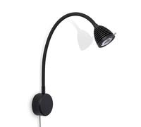 less’n’more ATHENE Applique murale avec câble d’alimentation, LED, A-BWL2-V-KS-FTS,