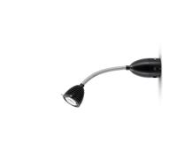 less `n` more Athene BDL1-P-KS Strahler/Spotleuchte, flexible en aluminium brossé