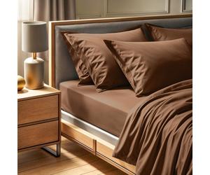 L'Essentiel Linge de Maison, Tonne Brune - 85, Drap-housse simple Ranforce (FR) (IT) (ES) (DE), 100 % COTON RANFORCE, Marron, 90 x 200+30 cm