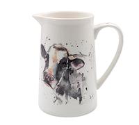 lesser and pavey LP49077 Pichet en céramique Motif vache Blanc