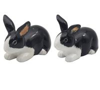 Lesser & Pavey Ensemble salière et poivrière en céramique Motif lapins pour tous les types de cuisine | Salière et poivrière | Convient pour la maison ou le bureau