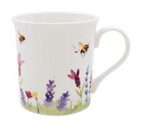 Lesser & Pavey - Lot de 2 tasses à café en céramique pour la maison ou le travail - Grandes tasses pour boissons chaudes - Lavande et abeilles - Galerie Jennifer Rose