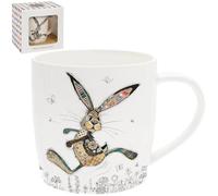 Lesser & Pavey Mug en céramique motif lièvre Hesper | Pour la maison ou le travail | Tasses au design haut de gamme pour toutes les occasions | Conçu par Bug Art Lovely Mugs pour le thé, le café et