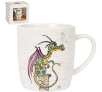 Lesser & Pavey Tasse à café en céramique pour la maison ou le travail Motif dragon
