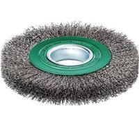 LESSMANN Brosse ronde (Ø 100 mm épaisseur de fil 0,30 mm / acier inoxydable ondulé 20-22 mm) - 323362