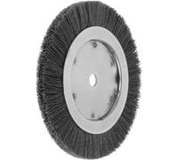 Lessmann Brosse ronde à une rangée microabrasive 0,6 mm, SiC 320, ⌀ de la brosse x largeur de la brosse : 250 x 16 mm