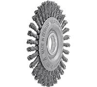 Lessmann Brosse ronde étroite droite, fil d'acier 0,50 mm, ⌀ de la brosse x ⌀ de l'alésage 115 x 22 mm