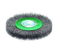 Lessmann Lessmann Brosse circulaire (verte) fil INOX 0,30 mm,⌀ brossexlargeur brosse: 178X23 mm Quantité:1