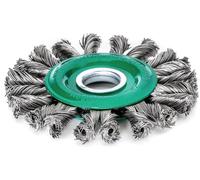 Lessmann Zopf-Rundbürste gezopft Stahldraht 115 x 14 mm Rechts / Links