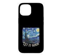 Let It Gogh Peinture d'histoire Amusante Nuit étoilée Coque pour iPhone 15