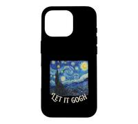 Let It Gogh Peinture d'histoire Amusante Nuit étoilée Coque pour iPhone 16 Pro