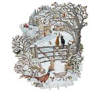Let It Snow Carte de vœux de Noël pop-up 3D