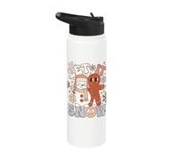 Let It Snow Winter Holiday Saying for Snow Lovers Stainless Steel Insulated Water Bottle