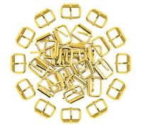 LetCart 100 PièCes Boucles à Rouleaux MéTalliques, Boucle De Chaussure En MéTal Boucle à Rouleau Boucles De Ceinture Pour Sacs à Main, Ceintures, Chaussures, Sacs à Bagages(Glod)