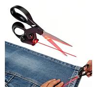 LetCart Ciseaux de couture guidés au laser, coupe droite professionnelle rapide tissu papier artisanat ciseaux, couture guidée laser