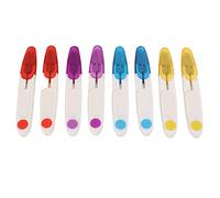 LetCart Lot de 8 ciseaux de couture avec housse de sécurité, action à ressort, légers, portables, large application, mini ciseaux de couture, coupe-tissu
