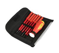 LetCart Lot de Tournevis Isolés interchangeables, 7 Pièces Jeu de Tournevis isolés Multifonctions pour électriciens Magnétiques à Fente D'Outils De RéParation Pour éLectriciens