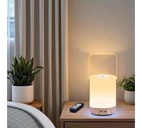 LETOUR Lampe de chevet tactile à intensité variable LED veilleuse enfants avec télécommande et minuterie lampe de table RVB 13 couleurs atmosphère lumière d'ambiance rechargeable veilleuse