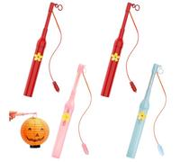 LETSHOLD 4 Pièces Bâton de Lanterne Court pour Enfants, Petit Bâton de Lanterne pour Halloween, Saint-Martin, Noël, Carnaval, Mascarade (A)