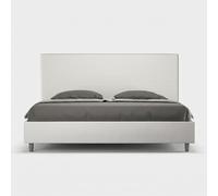 Letto con rete imbottito 180x200 similpelle bianco Focus