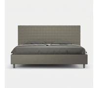 Letto contenitore imbottito 180x200 similpelle cappuccino Sunny