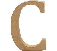 Creative Lettre C en MDF 13 cm Marron G
