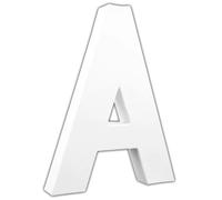Lettre A 20,5cm - Blanc