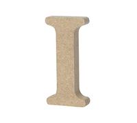 Lettre Alphabet en Bois I, Plaque Décorative Murale en Mdf | Décoration Maison et Fête de Mariage, pour Garçon et Filles et Bébés, Support Éducatif