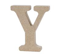 Lettre Alphabet en Bois Y, Plaque Murale Décorative en Panneau Dense | Décoration Mariage Champêtre, Bureau et Jardin, Combinable en Différents Mots, pour Garçon et Filles et Nourrissons