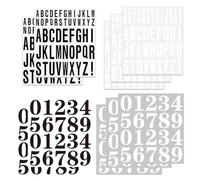 Lettre Autocollantes, 365 pièces, Imperméable à L'eau, Lettres Et Chiffres Autocollant, Majuscules, Utilisé Pour porte-documents, affiches, boîtes aux lettres, blanc et noir, 5 cm/3 cm