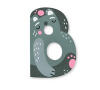 Lettre 'B' décorative en bois Animaux 7 cm Vilac® par Michelle C