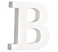 Lettre MDF B , blanc, 11cm, épaisseur 2cm