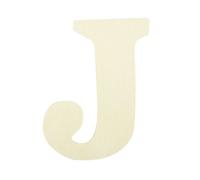 Lettre bois naturel 12cm J