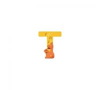 Lettre bois - T jaune