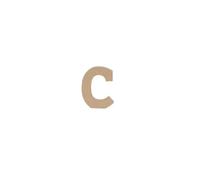 Lettre C kraft 20cm - Kraft