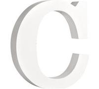 Lettre C - MDF Blanc - 11 cm - Rayher Blanc G