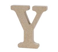 Lettre de L’alphabet en Bois Y, Plaque Murale Décorative | Panneau en Panneau de Fibres de Densité, Usage Jardin et Réception, pour Garçon et Filles et Nourrissons